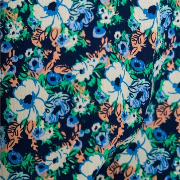 Endless Rose Floral Woven Blouse – Navy Multi | Size Small - Picture 4 of 10